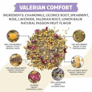 BREWIX Valerian Comfort Tea for Sleep and Relaxation 40+ Cups