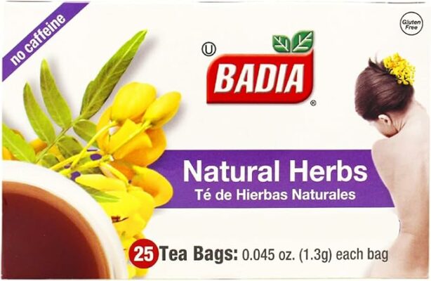 Badia Natural Herbs Tea 25 Tea Bags Herbal Blend