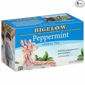 Bigelow Tea Peppermint Herbal Tea Caffeine Free Tea 20 Teabags