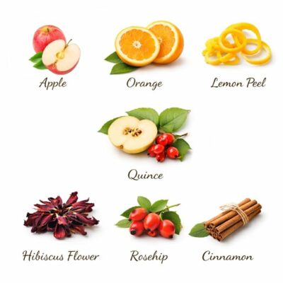 Blentolia Mixed Fruit Tea 100% Natural Herbal Fruit Blend 30 Tea Bags