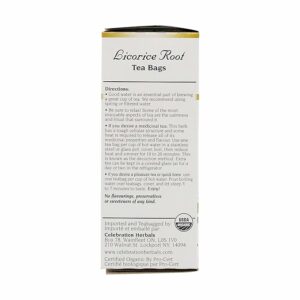 CELEBRATION HERBALS Organic Licorice Root Tea 24 Teabags