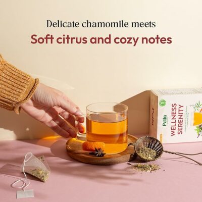 Chamomile Herbal Tea with Lemon Balm Caffeine Free 25 Teabags