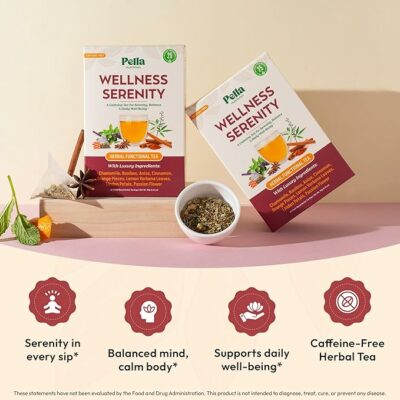 Chamomile Herbal Tea with Lemon Balm Caffeine Free 25 Teabags