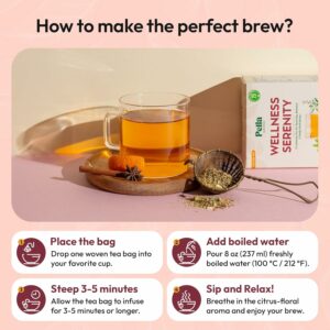 Chamomile Herbal Tea with Lemon Balm Caffeine Free 25 Teabags