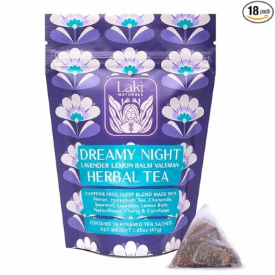Dreamy Night Sleep Tea 18 Tea Bags Sleepytime Calming Tea Herbal Blend