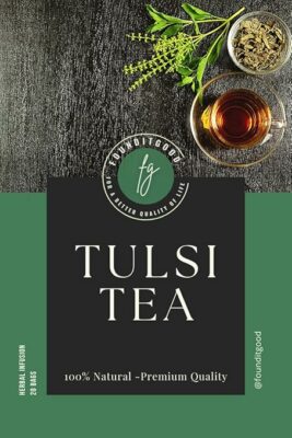 FounditGood Tulsi Tea Holy Basil 100% Natural Herbal Infusion 60 Teabags