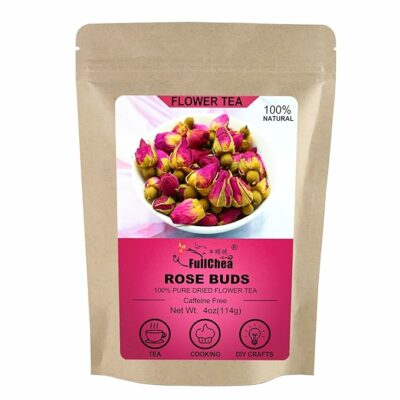 FullChea 100% Pure Natural Dried Rose Buds 4oz114g