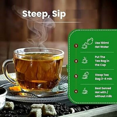 Goodwyn Herbal Tulsi Tea Bags Holy Basil Green Tea 100 Tea Bags