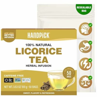 HANDPICK Licorice Root Tea Bags 50 Count