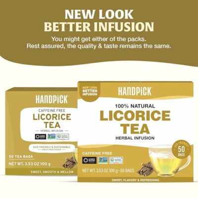 HANDPICK Licorice Root Tea Bags 50 Count