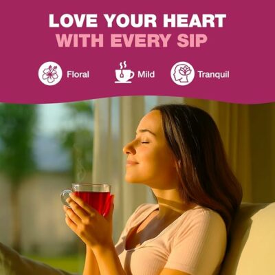 HANDPICK Organic Hibiscus Tea Bags 100 Tea Bags