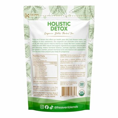 Heaven Blends Organic Holistic Detox Tea 30 Teabags