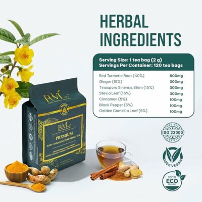 Herbal Tea For Wellness Anti-InflammaHer Tea And Menopause Relief 100% Organic