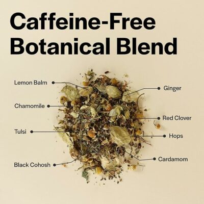 Herbal Tea Loose Leaf Black Cohosh Tea with Chamomile Red Clover Halal 40 Servings
