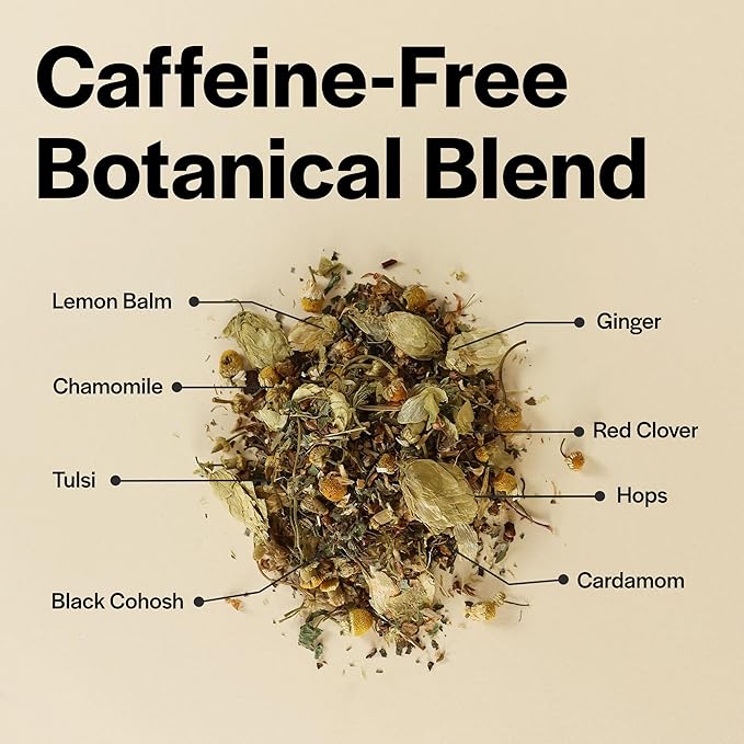 Herbal Tea Loose Leaf Black Cohosh Tea with Chamomile Red Clover Halal 40 Servings