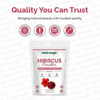 Hibiscus Powder 8 oz Dried Hibiscus Flower Powder Herbal Tea
