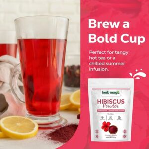 Hibiscus Powder 8 oz Dried Hibiscus Flower Powder Herbal Tea