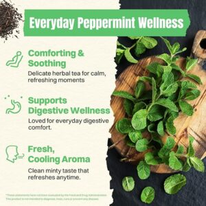 Hiihone Peppermint Tea Bags 50 Count Pure Peppermint Mint Tea