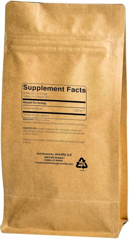 Holy Basil Herbal Powder 1lb Tulsi Traditional Supplement