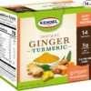 Kendel Instant Ginger Turmeric Tea Unsweetened Real Ginger Powder Drink 14 Sachets