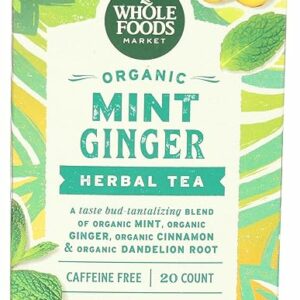 Organic Mint Ginger Herbal Tea 20 Tea Bags