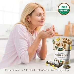 Oxify Organic Ginger Root Herbal Tea 100 Eco Friendly Tea Bags