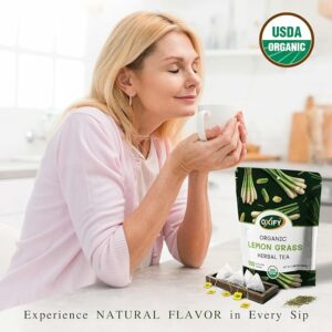 Oxify Organic Lemongrass Herbal Tea 100 Eco Friendly Tea Bags