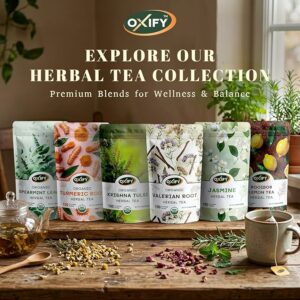 Oxify Organic Lemongrass Herbal Tea 100 Eco Friendly Tea Bags
