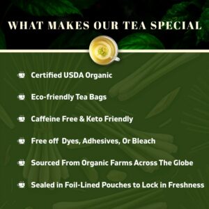 Oxify Organic Lemongrass Herbal Tea 100 Eco Friendly Tea Bags