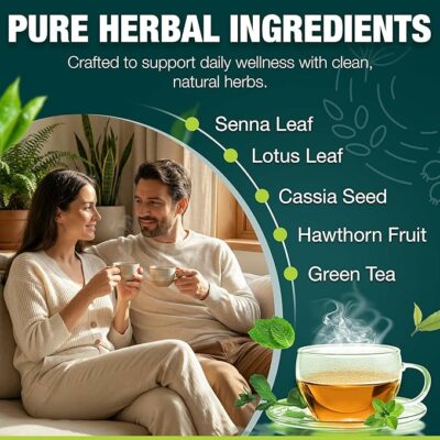 Premium Detox Tea Kit Herbal Slim Tea Duo 28 Morning Vitality Bags
