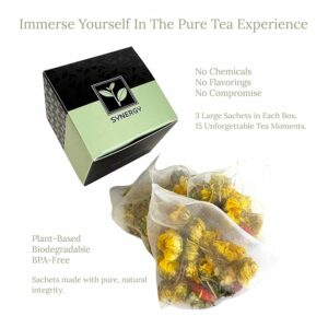 Pure And Easy Tea Serenity Herbal Tea Flight Sampler 15 Count Whole Leaf Caffeine Free