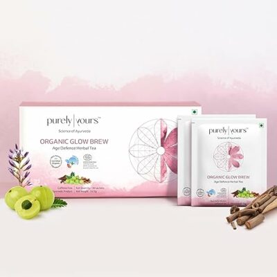 Purely Yours Organic Glow Brew Age Defence Herbal Tea 100% Organic