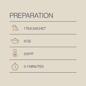 Rishi Tea Bergamot Rose Herbal Tea Organic Caffeine Free 15 Sachet Bags