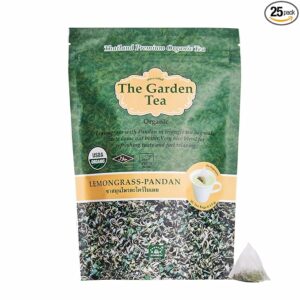 Suwirun Organic Lemongrass & Pandan Tea 25 Bags Product of Thailand