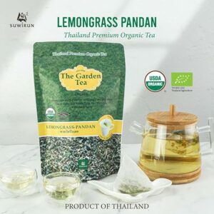 Suwirun Organic Lemongrass & Pandan Tea 25 Bags Product of Thailand