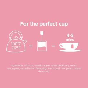 Taylors of Harrogate Rose Lemonade Infusion 20 Teabags