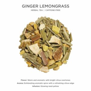 Tea Forte Ginger Lemongrass Premium Loose Leaf Herbal Tea Canister