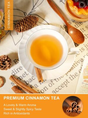 TeeLux Cinnamon Tea Bags Pure & Natural Cinnamon Herbal Tea 100 Teabags