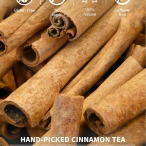TeeLux Cinnamon Tea Bags Pure & Natural Cinnamon Herbal Tea 100 Teabags
