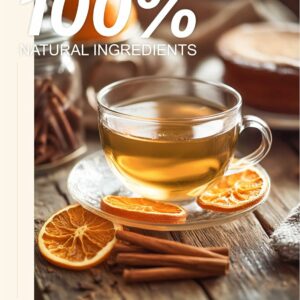 TeeLux Cinnamon Tea Bags Pure & Natural Cinnamon Herbal Tea 100 Teabags