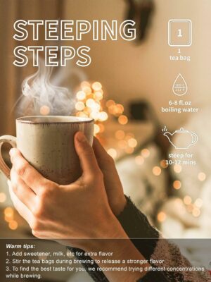 TeeLux Cinnamon Tea Bags Pure & Natural Cinnamon Herbal Tea 100 Teabags