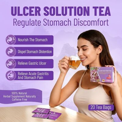 Wins Town Ulcer Solution Tea Regulate Gastritis Stomachache 20 Tea Bags Halal
