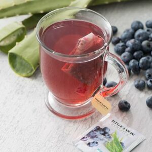 Bigelow Benefits Radiate Beauty Blueberry and Aloe Herbal Tea 18 Teabags