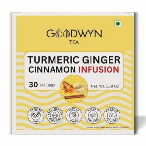 Goodwyn Turmeric Ginger Cinnamon Tea & Assorted Herbal Infusion 50 Total Tea Bags