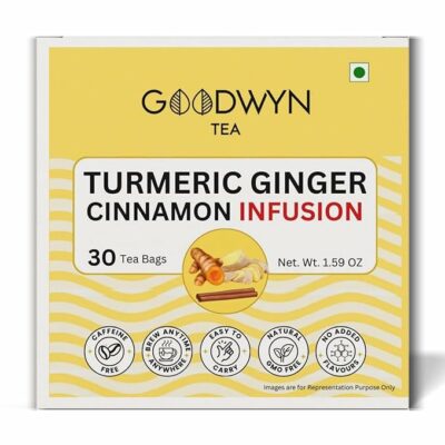 Goodwyn Turmeric Ginger Cinnamon Tea & Assorted Herbal Infusion 50 Total Tea Bags