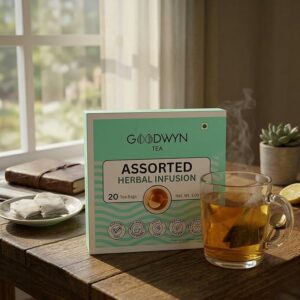Goodwyn Turmeric Ginger Cinnamon Tea & Assorted Herbal Infusion 50 Total Tea Bags
