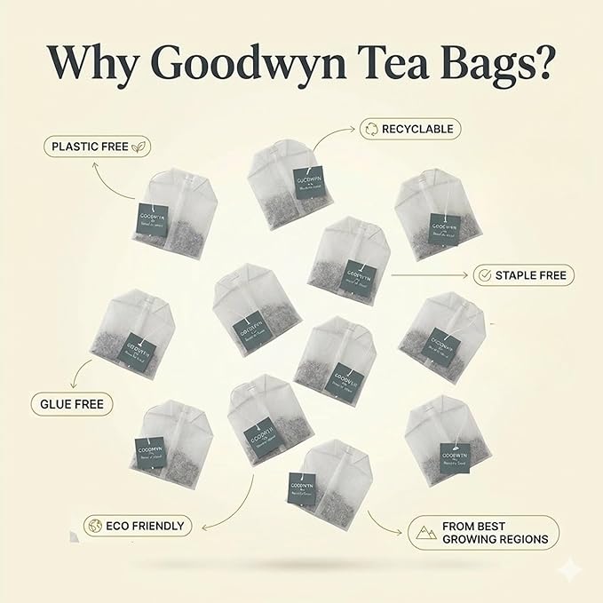 Goodwyn Turmeric Ginger Cinnamon Tea & Assorted Herbal Infusion 50 Total Tea Bags