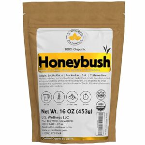 Honeybush Tea 1LB 100% CERTIFIED Organic Honeybush Loose Leaf Tea