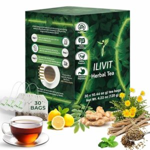Ilivit Colon Cleanser & Detox Tea Cleansing Tea For Bloating Relief 30 Bags