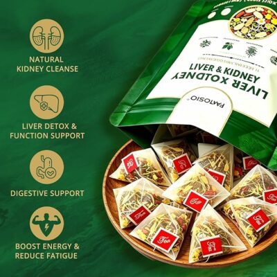Liver & Kidney Detox Cleanse Herbal Tea 11 Herbal Ingredients 15 Teabags